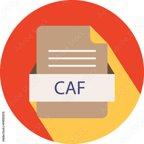 CAF File icon with black shadow