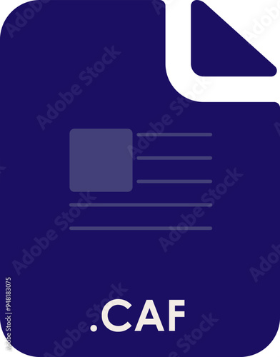 CAF inside fill icon with minimal lines and rectangle