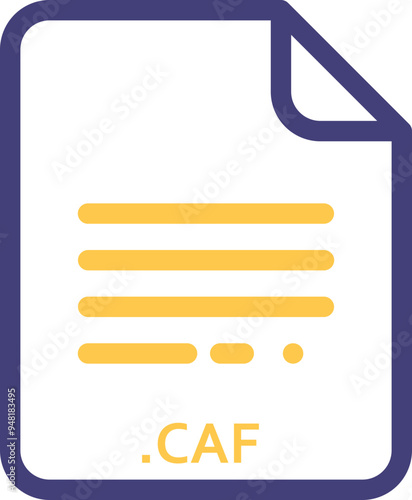 CAF doted and dashed icon inside transparent