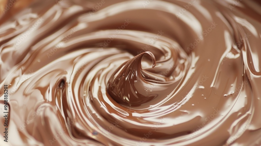beautiful chocolate swirl in a homemade custard. beautiful chocolate swirl in a homemade custard.