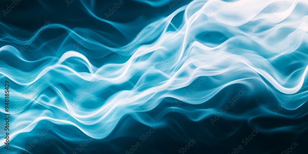 abstract blue and white swirling waves, digital art, dynamic and elegant, technology background, graphic design abstract blue and white swirling waves, digital art, dynamic and elegant, technology background, graphic design