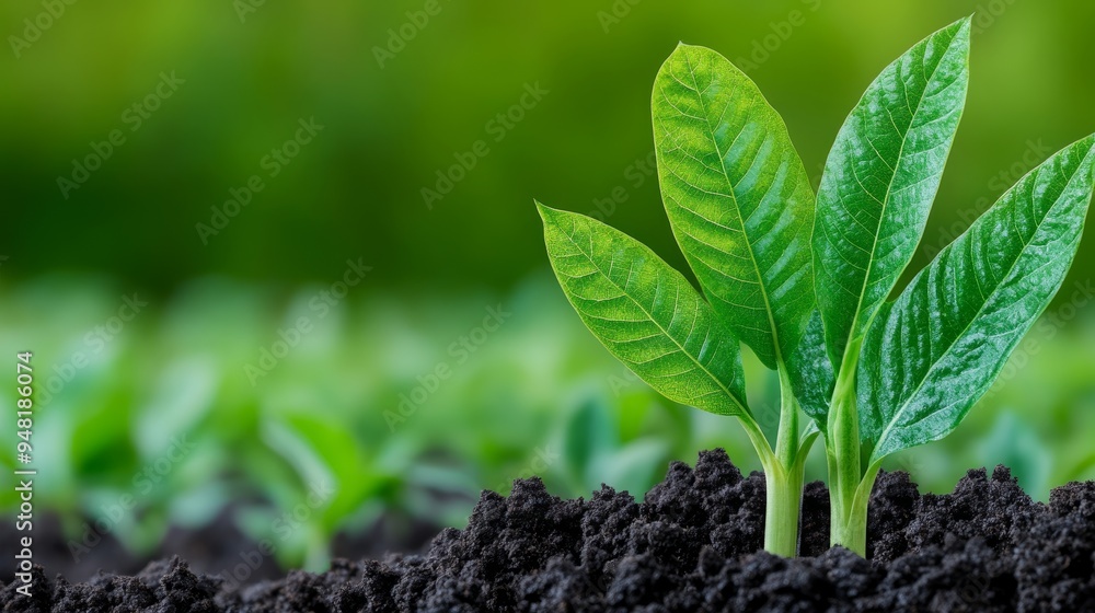 green shoots emerging from soil - symbol of carbon neutrality, sustainability, and environmental growth green shoots emerging from soil - symbol of carbon neutrality, sustainability, and environmental growth
