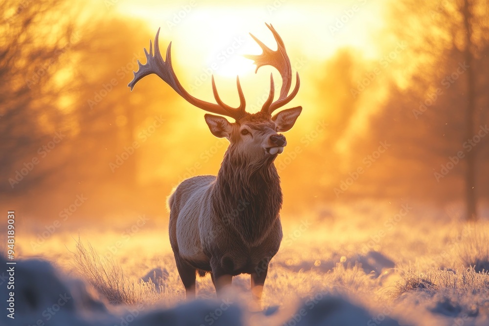 Majestic Deer at Sunrise Majestic Deer at Sunrise