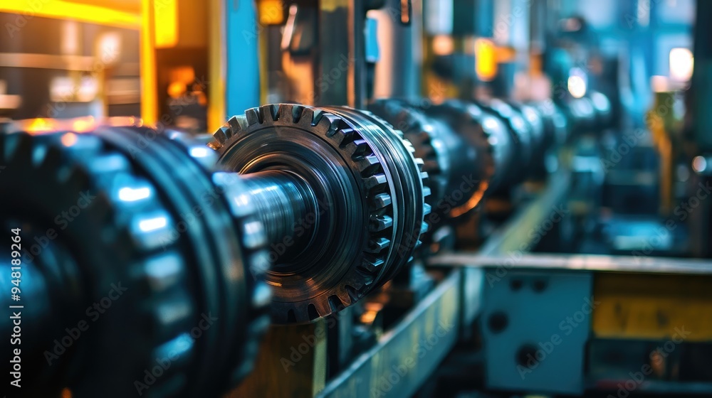 Fototapeta premium Industrial business process workflow optimisation 