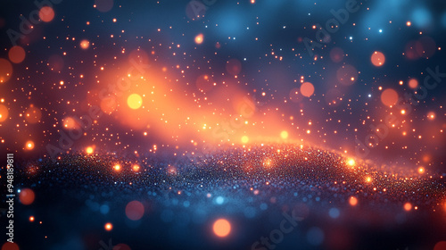 Vibrant Shimmering Wallpapers, Bright and Colorful Backgrounds with Glitter and Light Effects