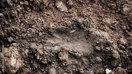 Wallpaper Mural Coastal soil with distinct texture, salt-tolerant microorganisms, detailed close-up, illustrating adaptation to saline environments Torontodigital.ca