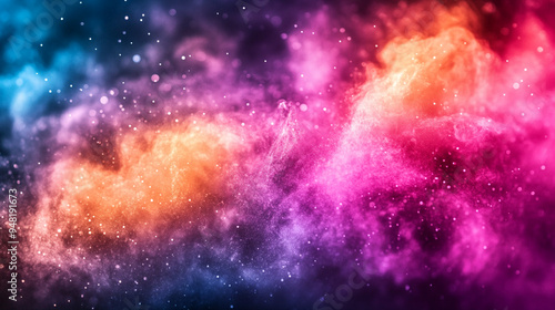 Vibrant Shimmering Wallpapers, Bright and Colorful Backgrounds with Glitter and Light Effects