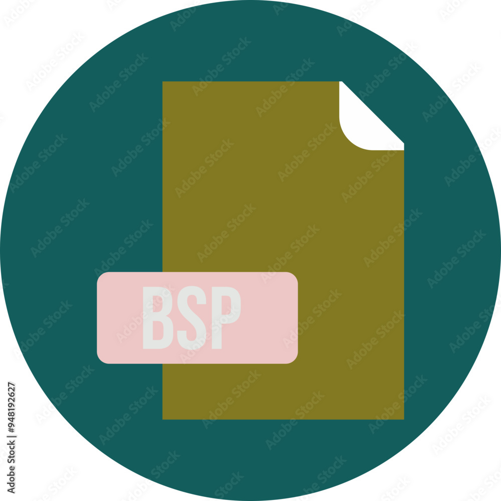 BSP File format icon rounded circle BG BSP File format icon rounded circle BG