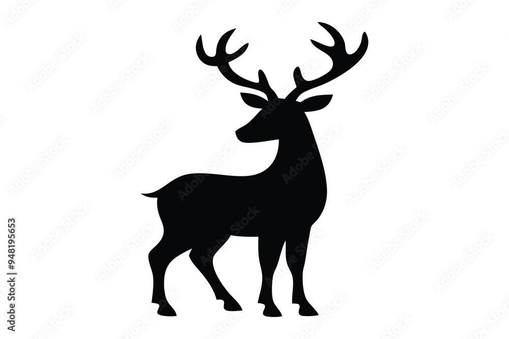 Silhouette Of A Deer Silhouette Of A Deer