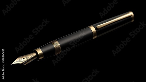 Elegant Black Fountain Pen