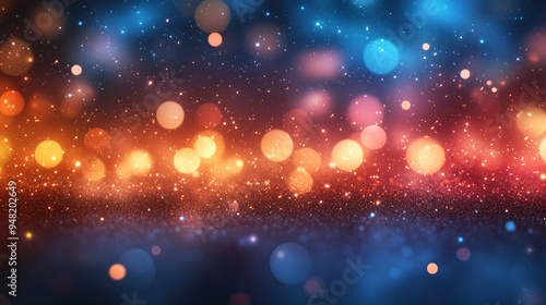 Vibrant Shimmering Wallpapers, Bright and Colorful Backgrounds with Glitter and Light Effects