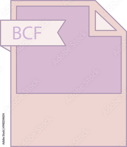 BCF File format icon minimal photo