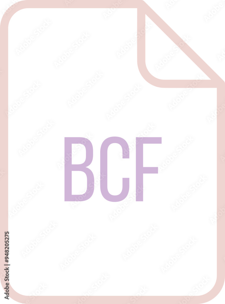 BCF inside fill icon with minimal lines and rectangle BCF inside fill icon with minimal lines and rectangle