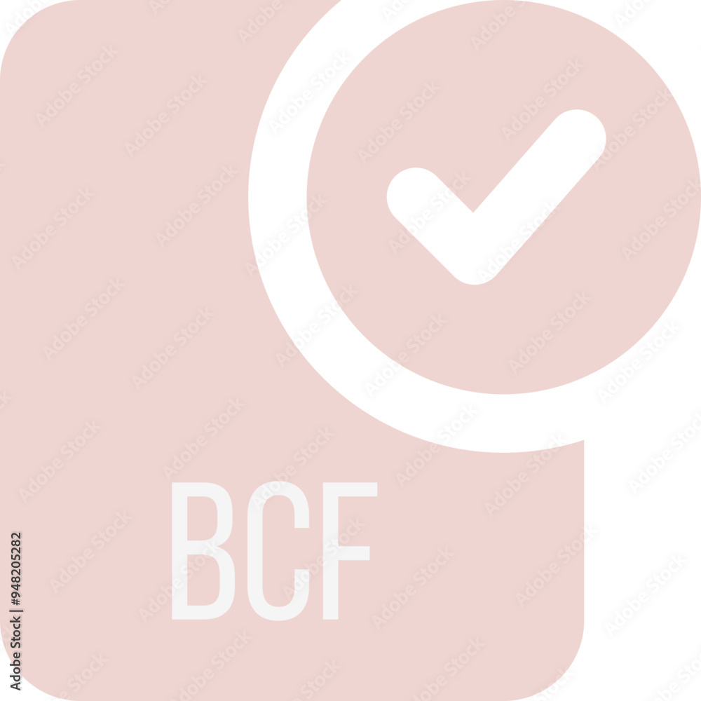 BCF ip file icon with black checked mark BCF ip file icon with black checked mark