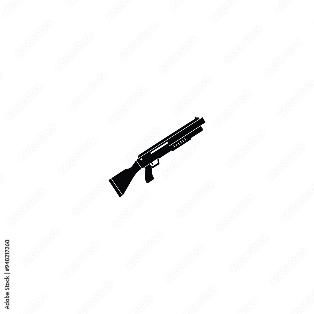 Gun and automatic weapon vector icons. Military combat firearms pictograms. Gun and automatic weapon, rifle and firearm, vector illustration Gun and automatic weapon vector icons. Military combat firearms pictograms. Gun and automatic weapon, rifle and firearm, vector illustration
