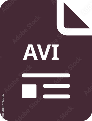 AVI ip file transparent icon