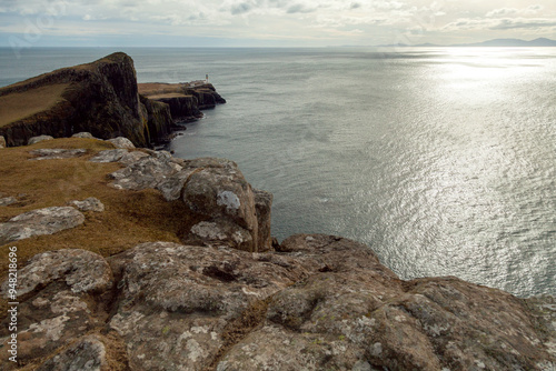 Neist Point lighthouse in the Isle of Skye (Scotland) photo