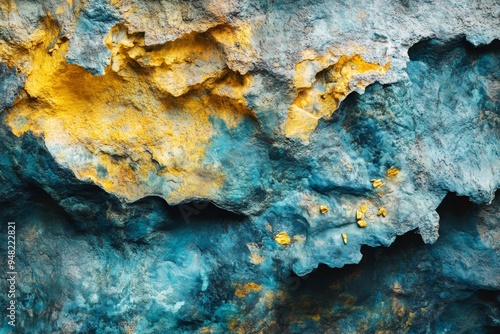 Gold and copper lodes in Chilean underground mines