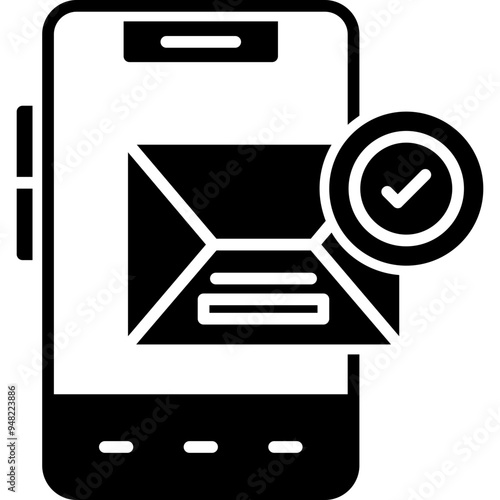Smartphone Mail Sent Icon
