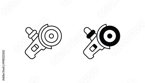 Grinder icon design with white background stock illustration