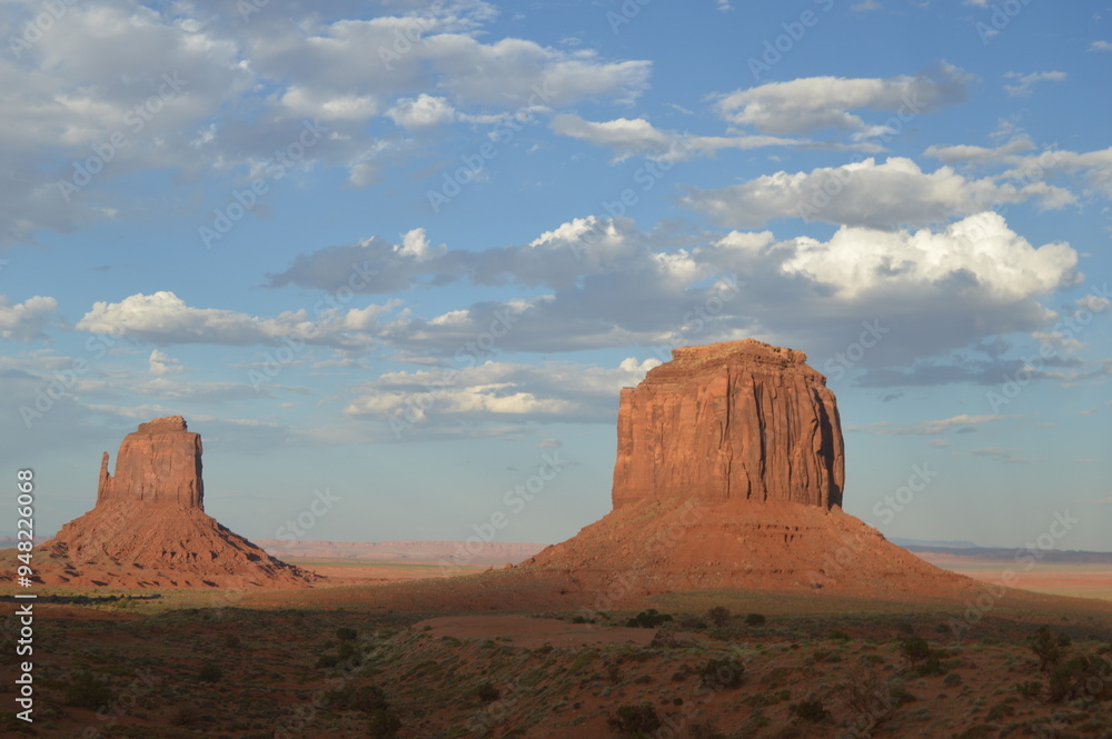 Orange rock formations in the summer at Monument Valley Navajo National Park, USA Orange rock formations in the summer at Monument Valley Navajo National Park, USA