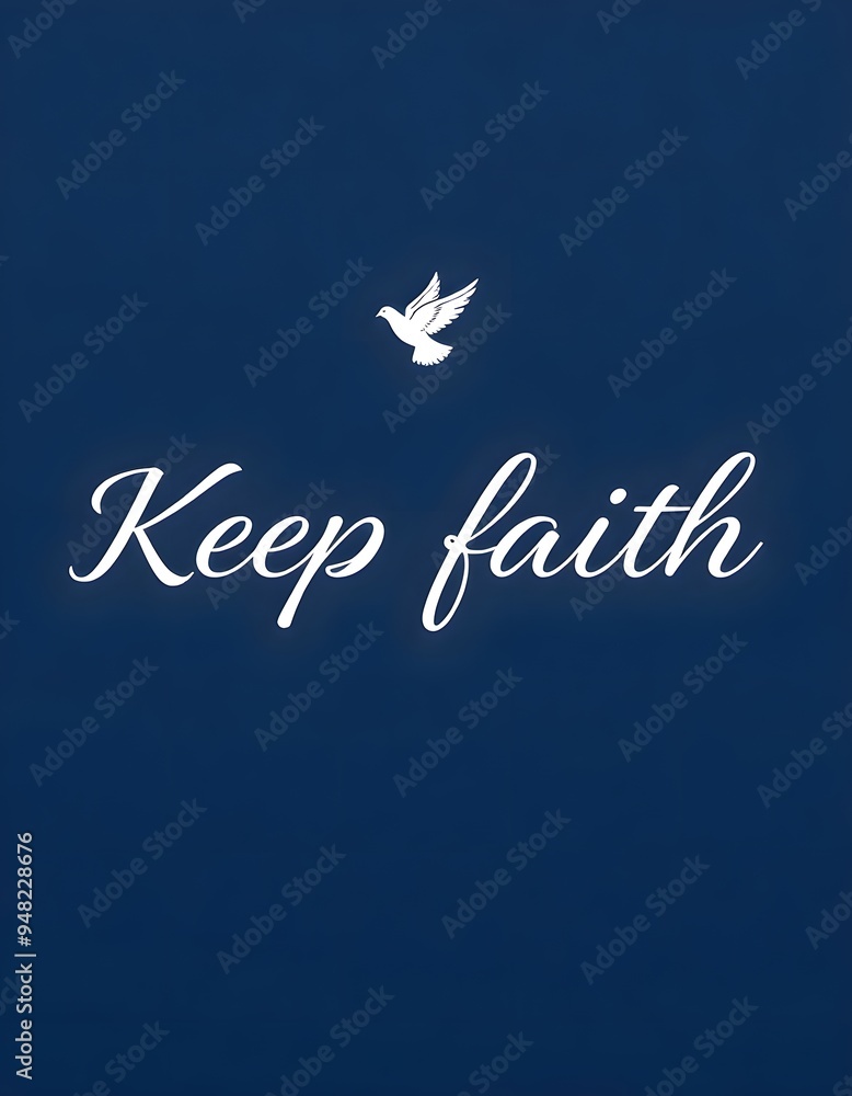 Obraz premium Keep faith Motivational quotes. Inspirational quote for your opportunities. Inspiring typography motivation quotes for wall decoration, postcards, posters or brochures