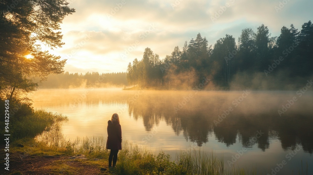 Solitude in the Morning Mist Solitude in the Morning Mist
