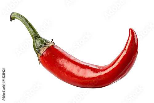 A vibrant red chili pepper, perfect for adding spice and color to culinary dishes or food photography. © Only AI Studio