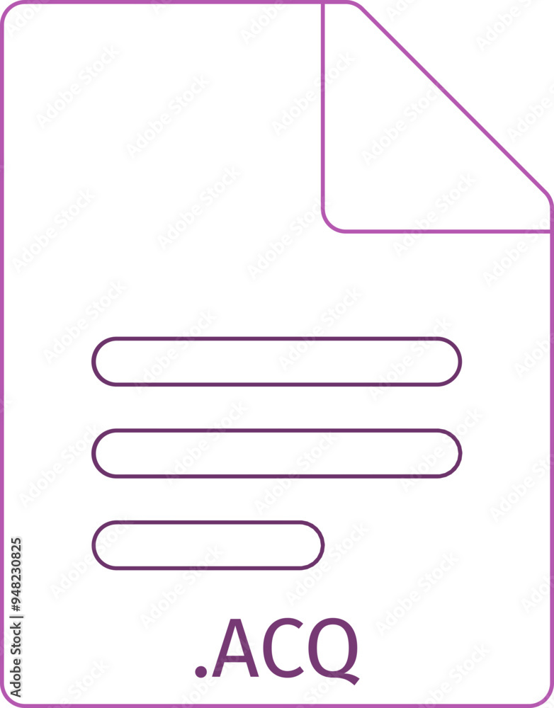 ACQ black empty outline doc icon ACQ black empty outline doc icon