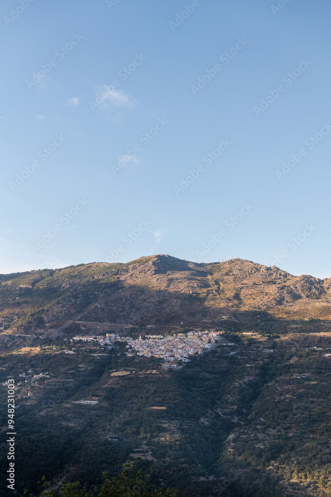Naklejka premium View of town in Sardinia island