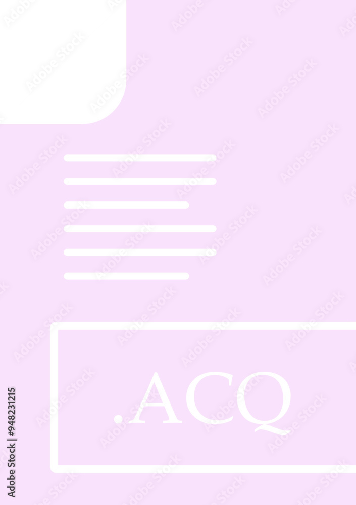 ACQ File format icon fill insidse with symbol ACQ File format icon fill insidse with symbol