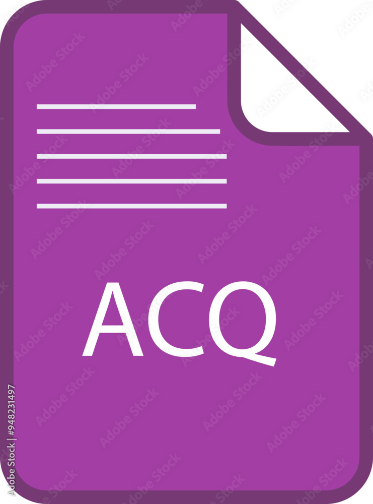 ACQ File icon fill and outline rounded corners ACQ File icon fill and outline rounded corners