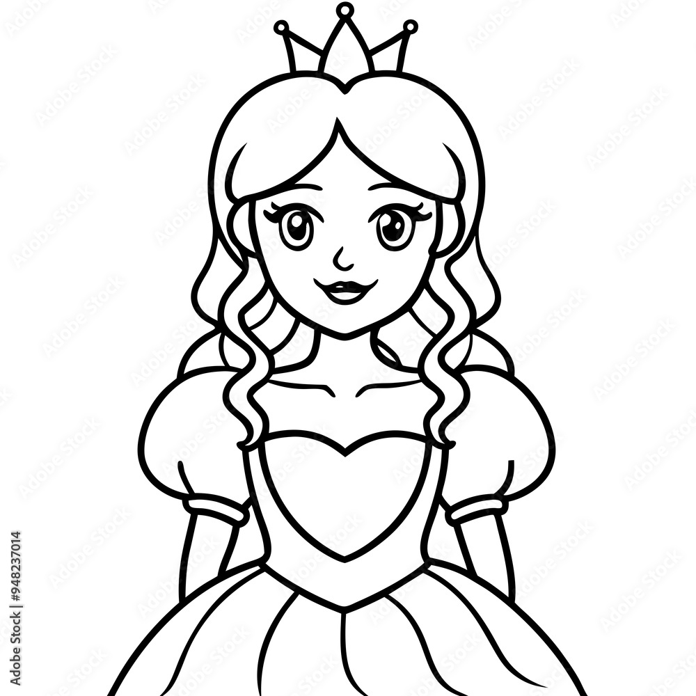 vector illustration of cute beautyfull princess vector illustration of cute beautyfull princess