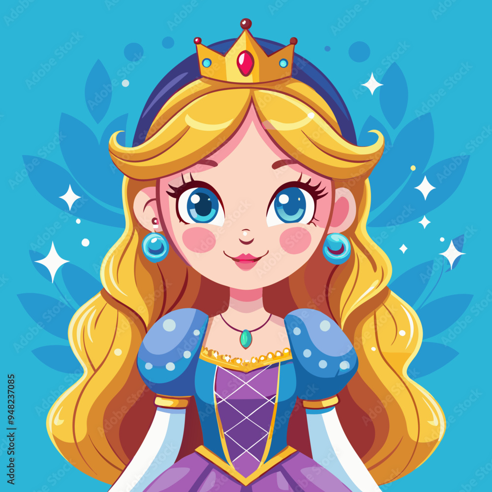 vector illustration of cute beautyfull princess vector illustration of cute beautyfull princess