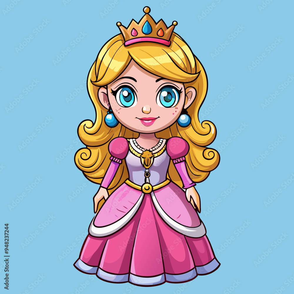 vector illustration of cute beautyfull princess vector illustration of cute beautyfull princess