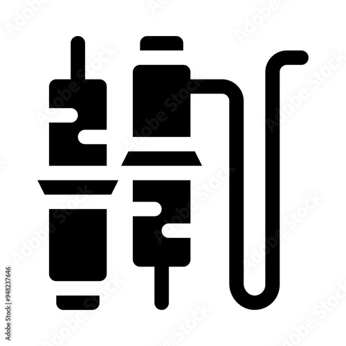 soldering iron glyph icon