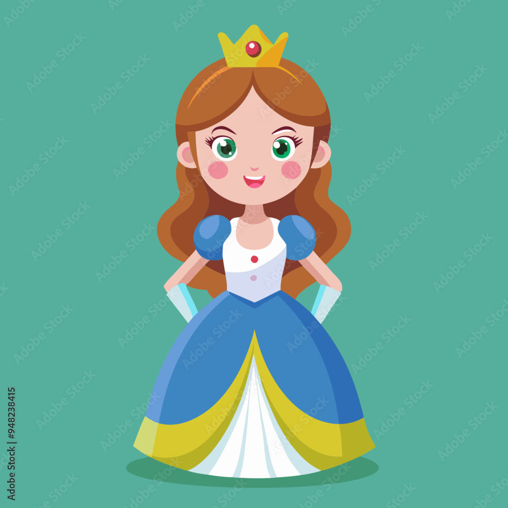 vector illustration of cute beautyfull princess vector illustration of cute beautyfull princess