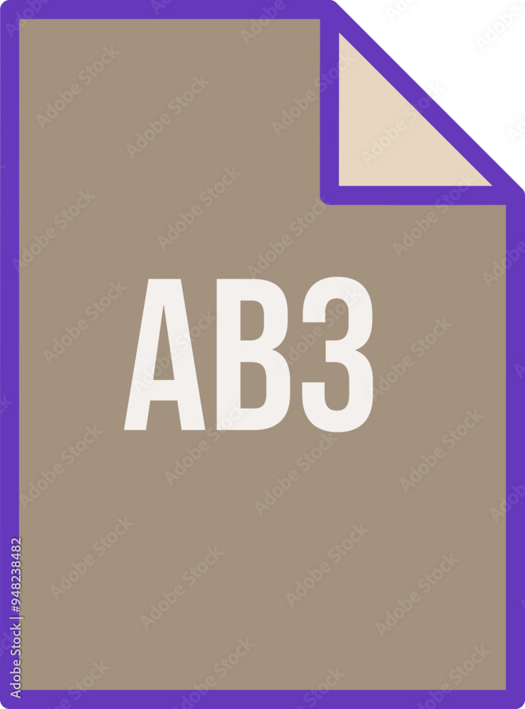 AB3 File icon fill crisp corner AB3 File icon fill crisp corner
