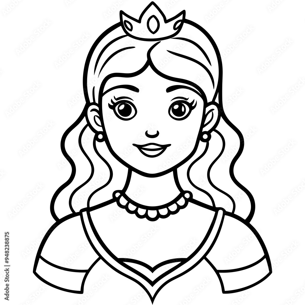 vector illustration of cute beautyfull princess vector illustration of cute beautyfull princess