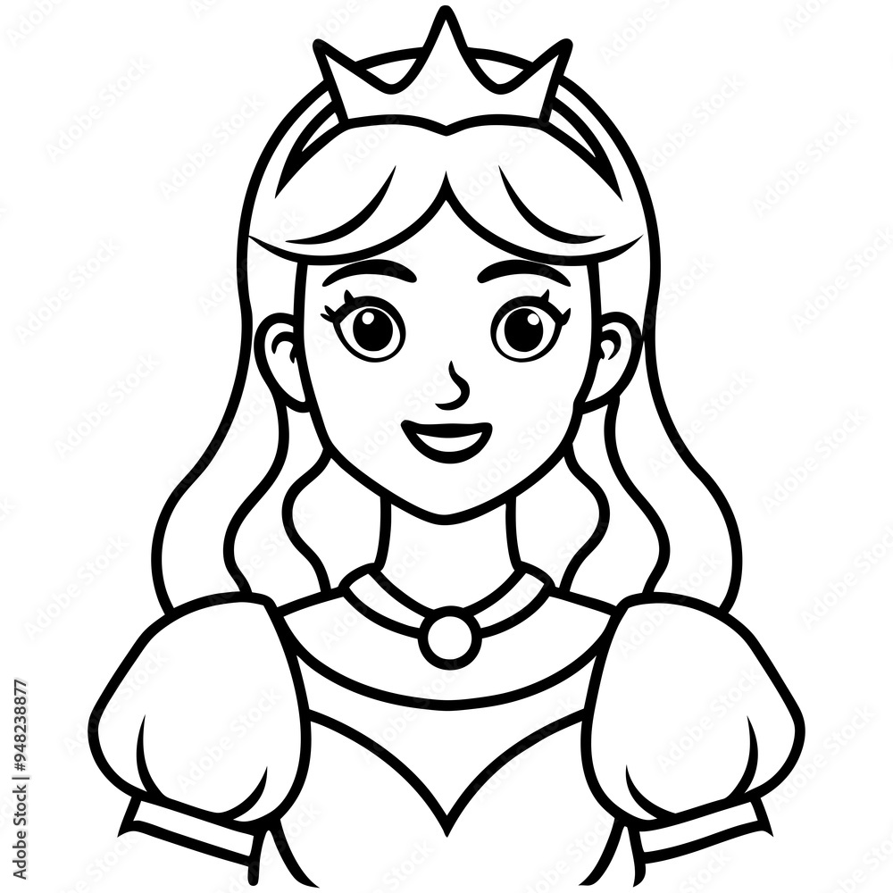 vector illustration of cute beautyfull princess vector illustration of cute beautyfull princess