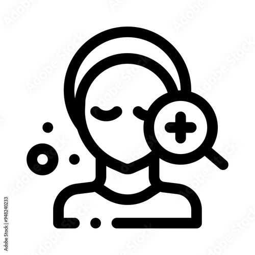 dermatology line icon