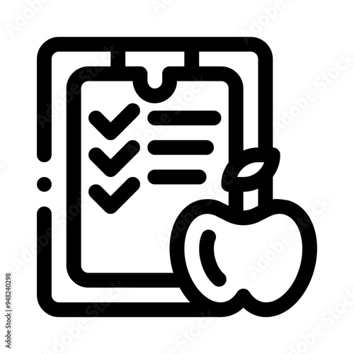 nutrition line icon