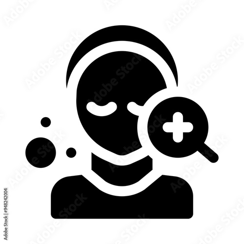 dermatology glyph icon