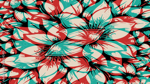 Botanical background. Abstract plant shapes. Minimalist illustration for printing on wall decorations.