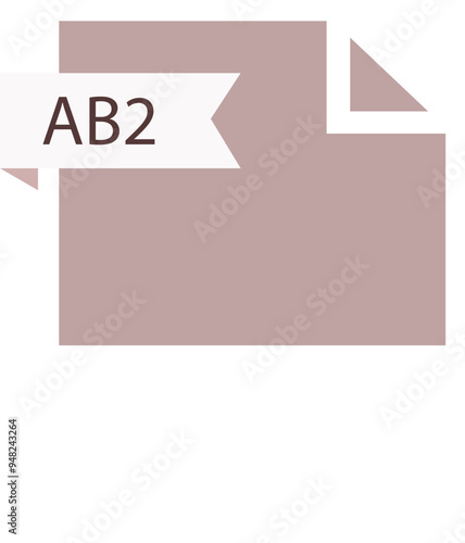 AB2 File format icon roe color fill