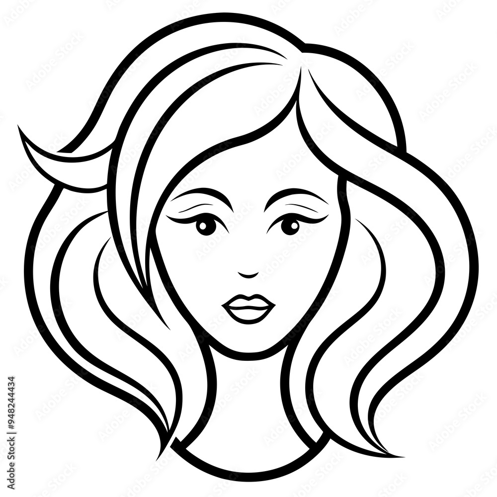 Cosmetology Art Flat Vector Logo Cosmetology Art Flat Vector Logo