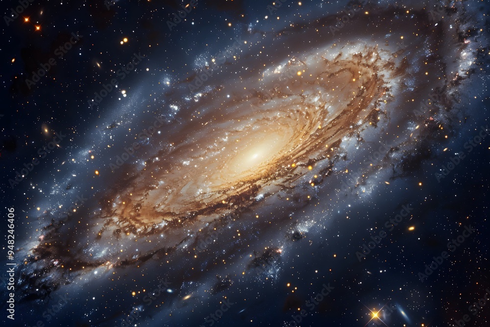 Obraz premium Spiral Galaxy in Deep Space