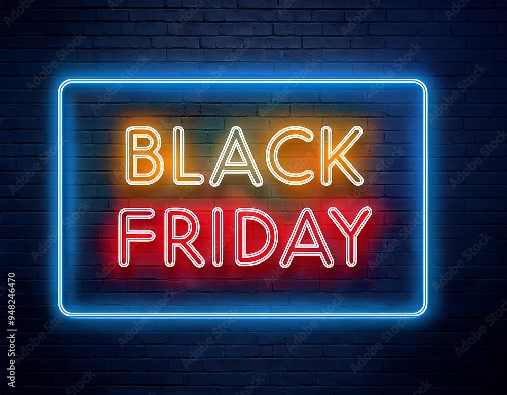 vector realistic isolated neon sign black friday russian frame logo template decoration invitation wall background representing sales discounts vector realistic isolated neon sign black friday russian frame logo template decoration invitation wall background representing sales discounts