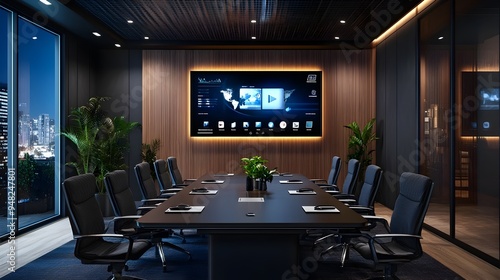 Sophisticated IoT powered Conference Room with Cutting Edge Technology for Efficient Business Meetings and Remote