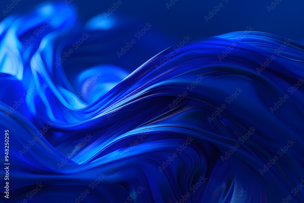 Obraz premium Abstract Blue Swirls